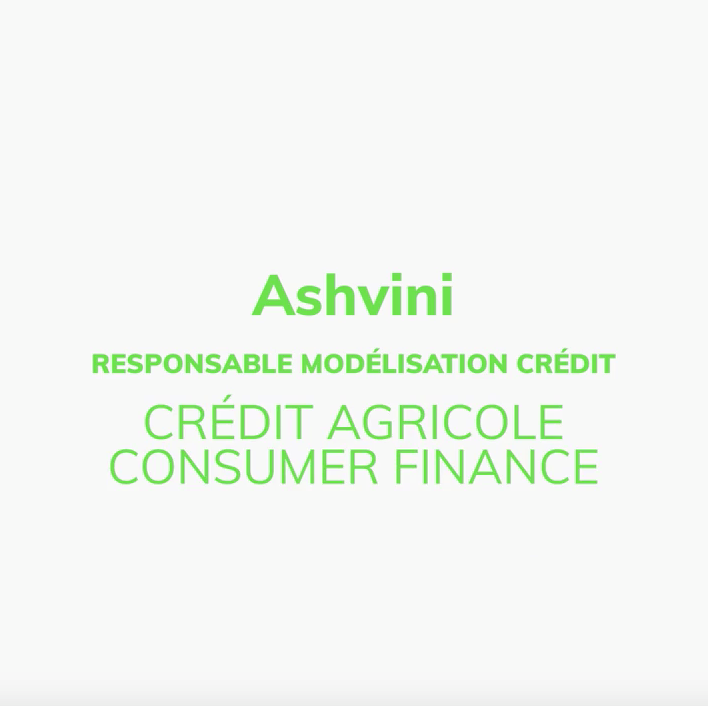 Ashvini, Credit modeling manager