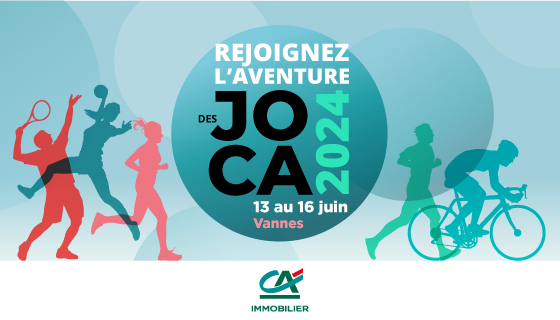 Crédit Agricole Immobilier Rejoignez l'aventure des JOCA 2024 - 13 au 16 juin à Vannes